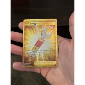 Pokemon Tool Scrapper 208/192 - Gold Full Art - Rebel Clash Trainer TCG